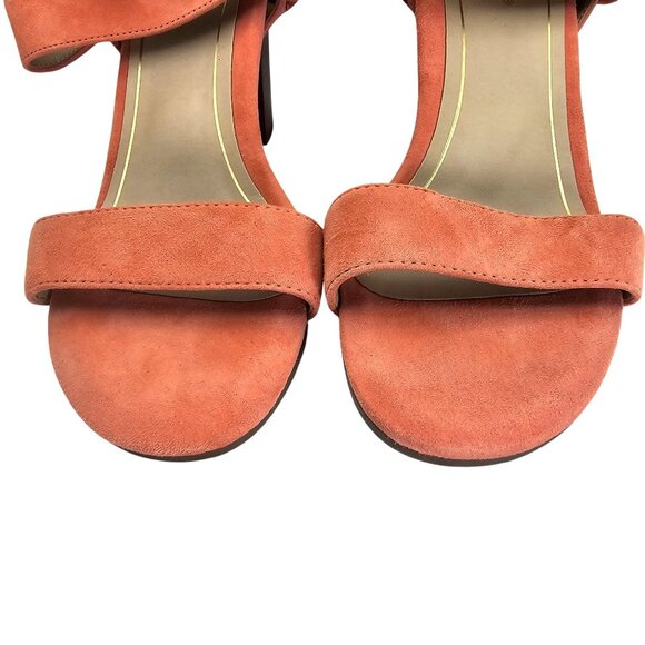Vionic 8.5 Sofia Coral Block Heeled Sandal Suede - Picture 4 of 12